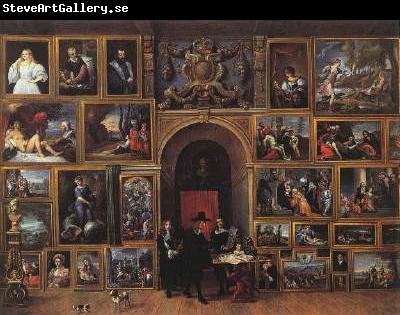 TENIERS, David the Younger Archduke Leopold Wilhelm of Austria in his Gallery fh